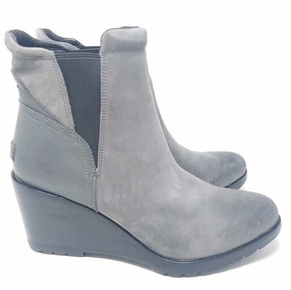 Sorel 11 After Hours suede wedge Chelsea boots - Picture 4 of 7